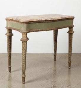 Consola lacada y dorada, Toscana, siglo XVIII